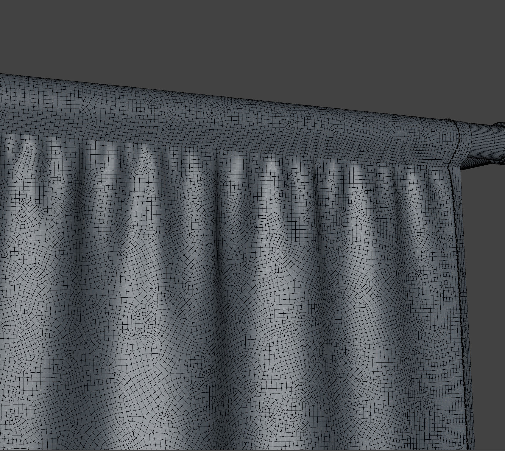 3d Flag 3D model Low-poly 3D model hanging 3D model_6