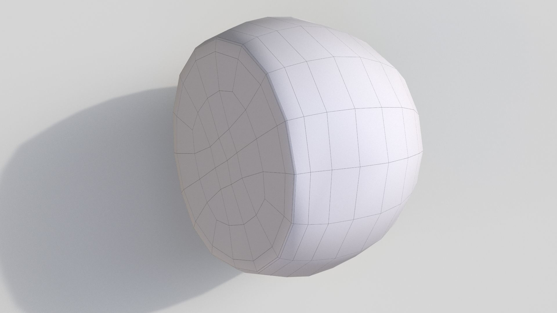 orange slice of Low-poly 3D model_9