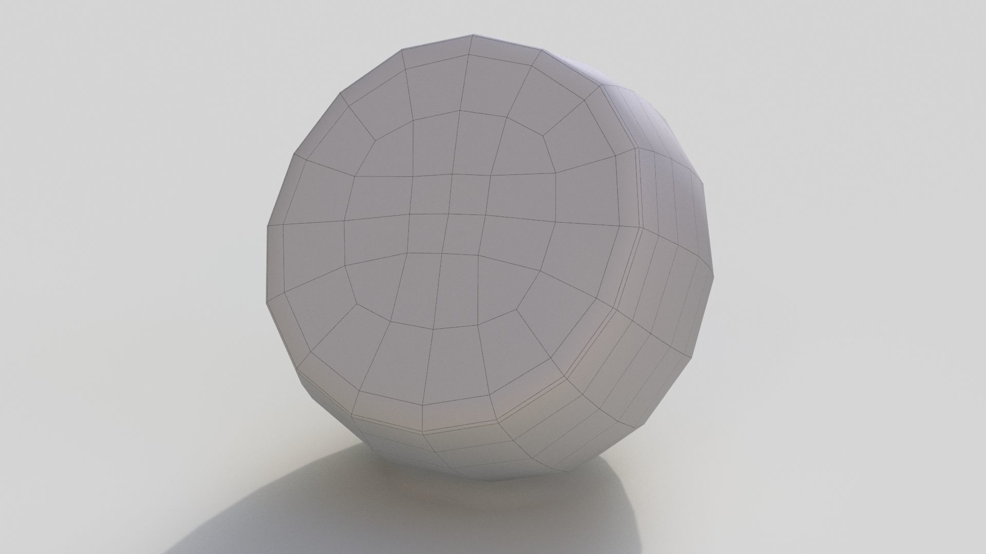 orange slice of Low-poly 3D model_5