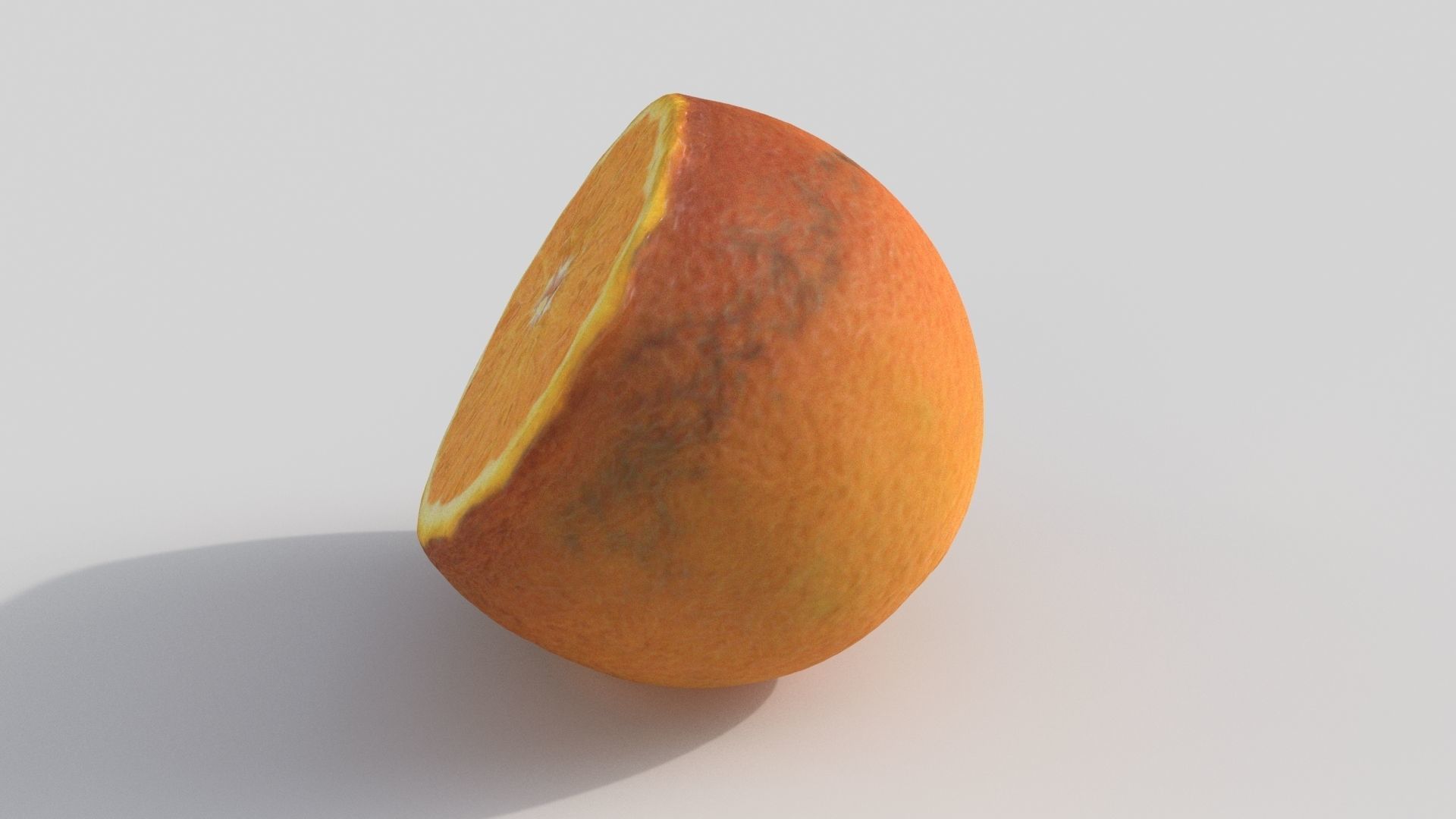 orange slice of Low-poly 3D model_1