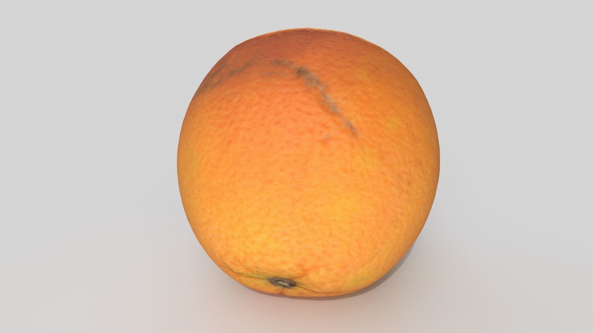 orange slice of Low-poly 3D model_2