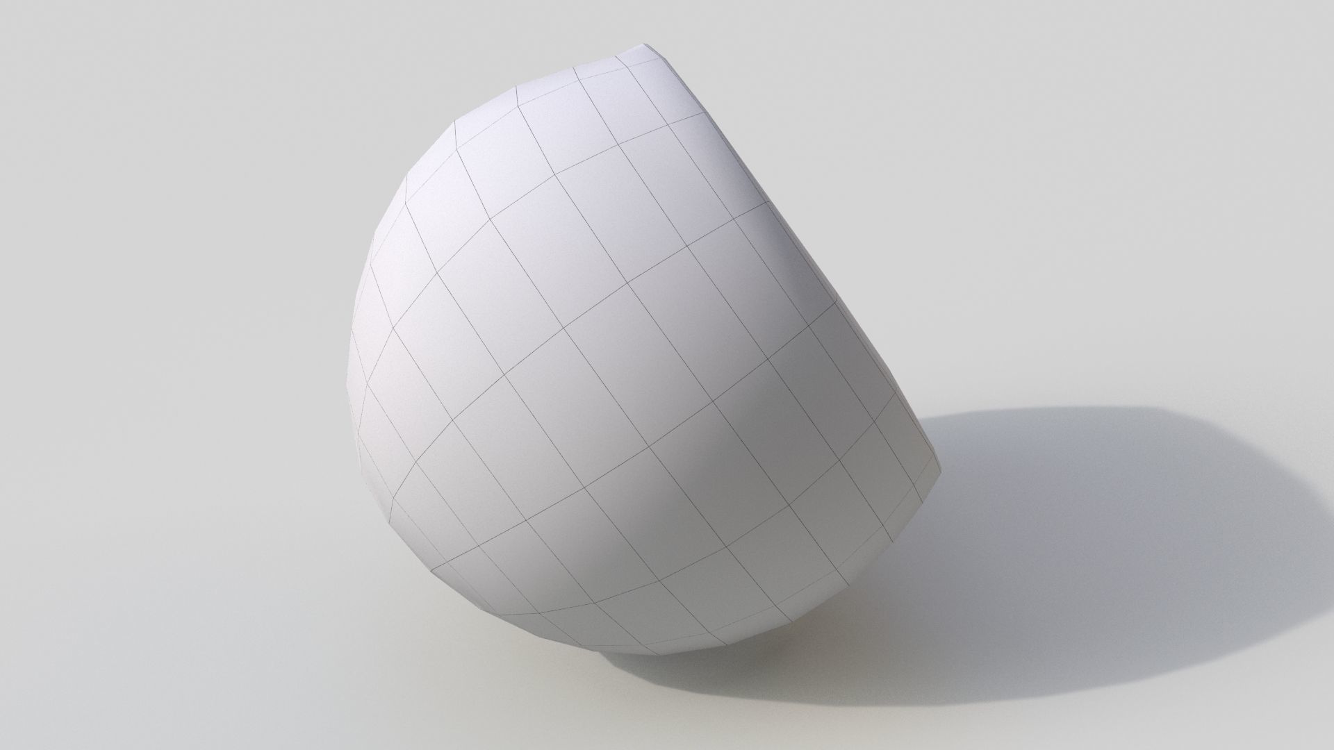 orange slice of Low-poly 3D model_8