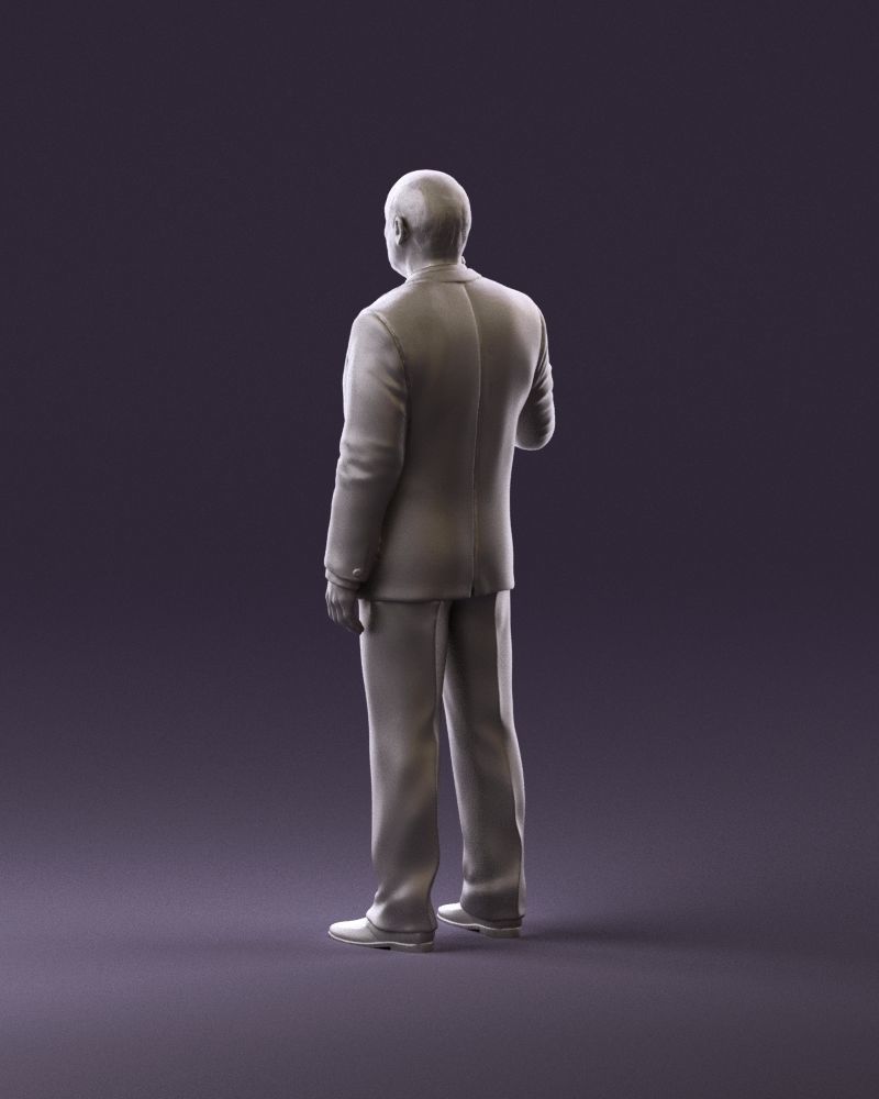 Man in panzergray suit bottle of alcohol 0945 3D Print Ready 3D print model_7