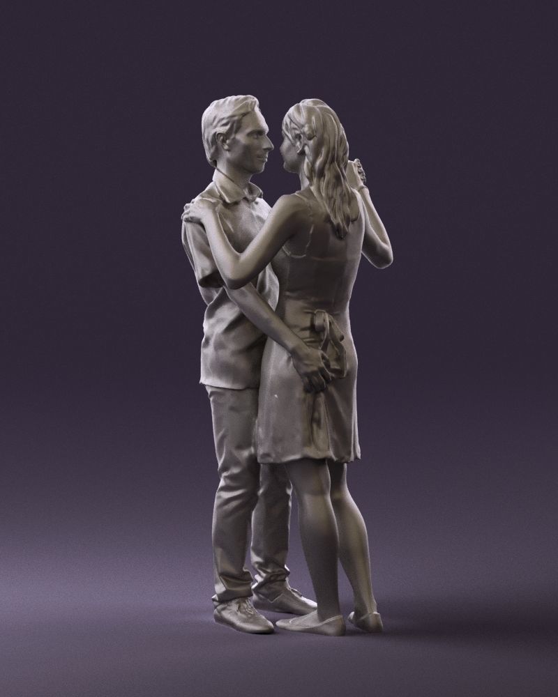 Man and woman dancing 0749 3D model_28