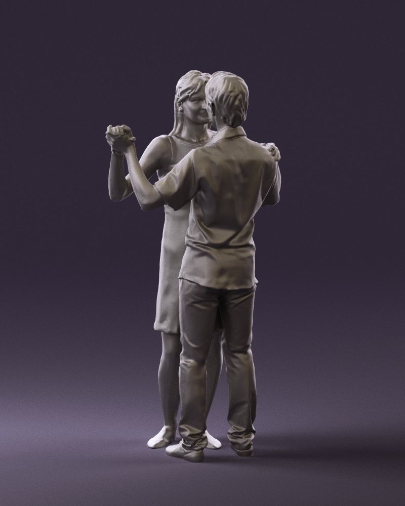 Man and woman dancing 0749 3D model_13