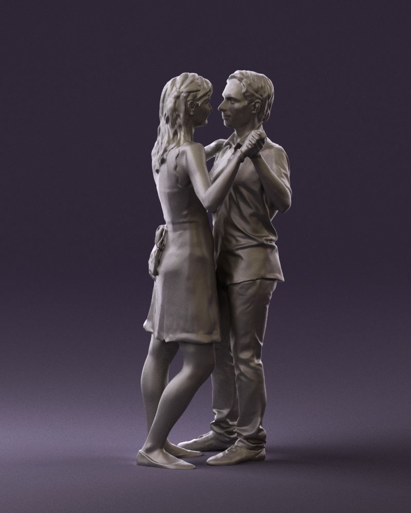 Man and woman dancing 0749 3D model_19