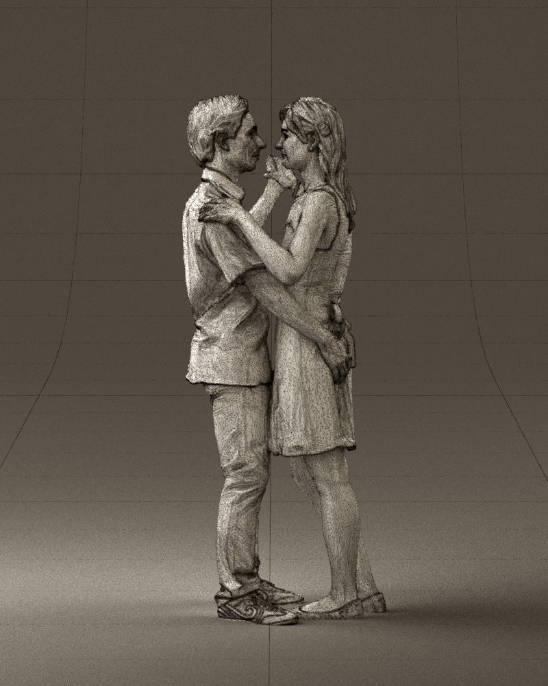 Man and woman dancing 0749 3D model_32
