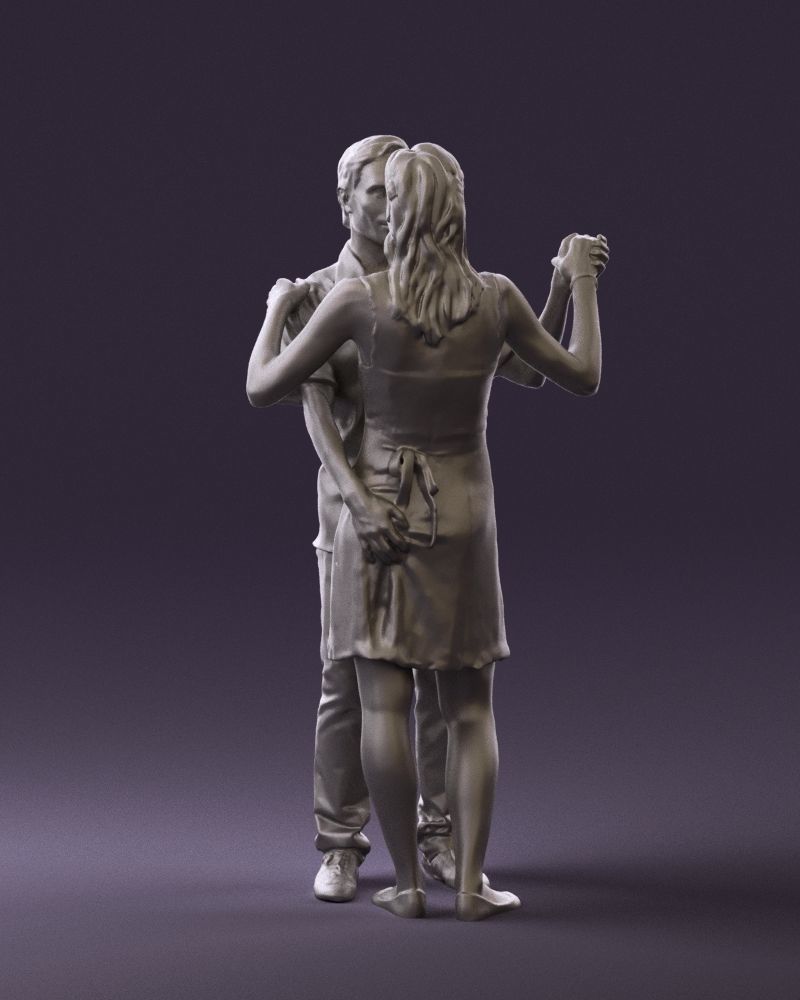 Man and woman dancing 0749 3D model_25