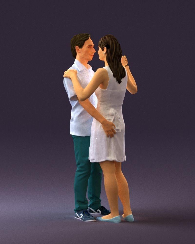 Man and woman dancing 0749 3D model_27