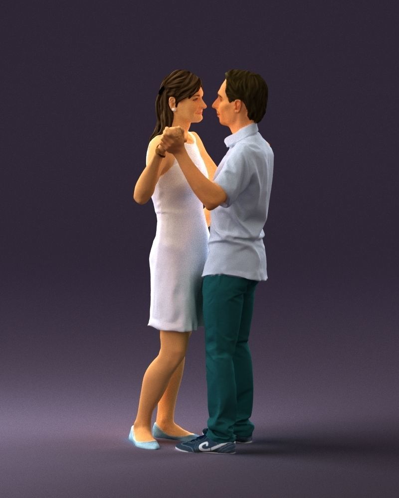 Man and woman dancing 0749 3D model_15