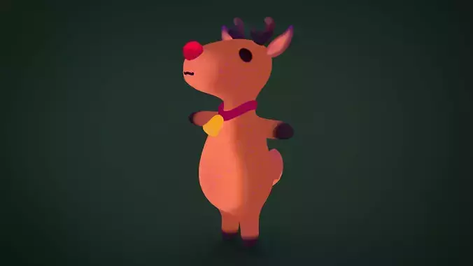 Cute christmas reindeer