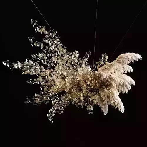Dry plants installation 3D model