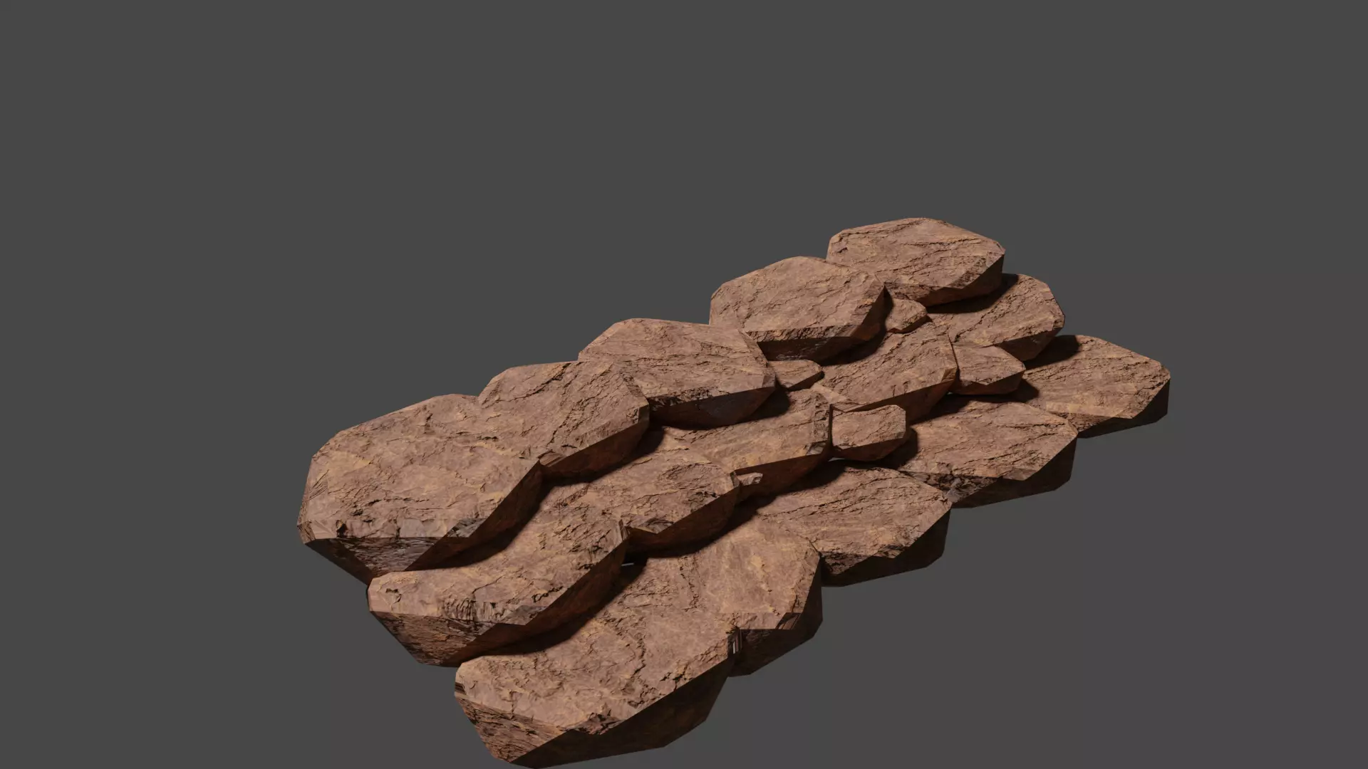 Desert Rock Stairs Free 3D model_0