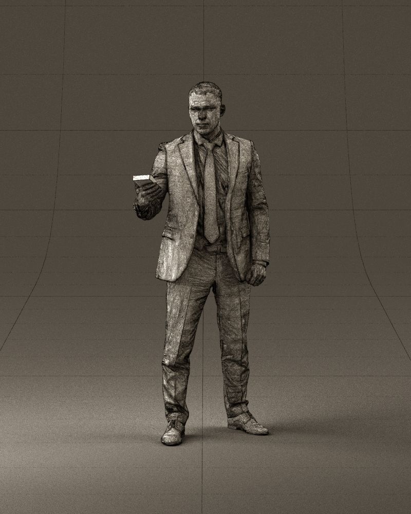 001056 businessman in darkgray suit money in hand 3D model_35