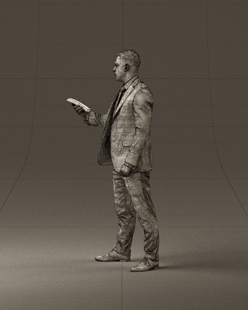 001056 businessman in darkgray suit money in hand 3D model_32