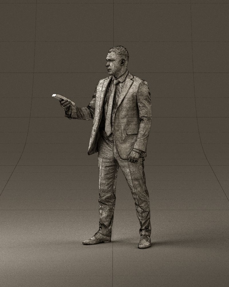 001056 businessman in darkgray suit money in hand 3D model_33