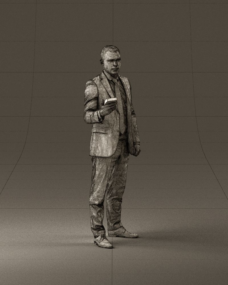 001056 businessman in darkgray suit money in hand 3D model_26