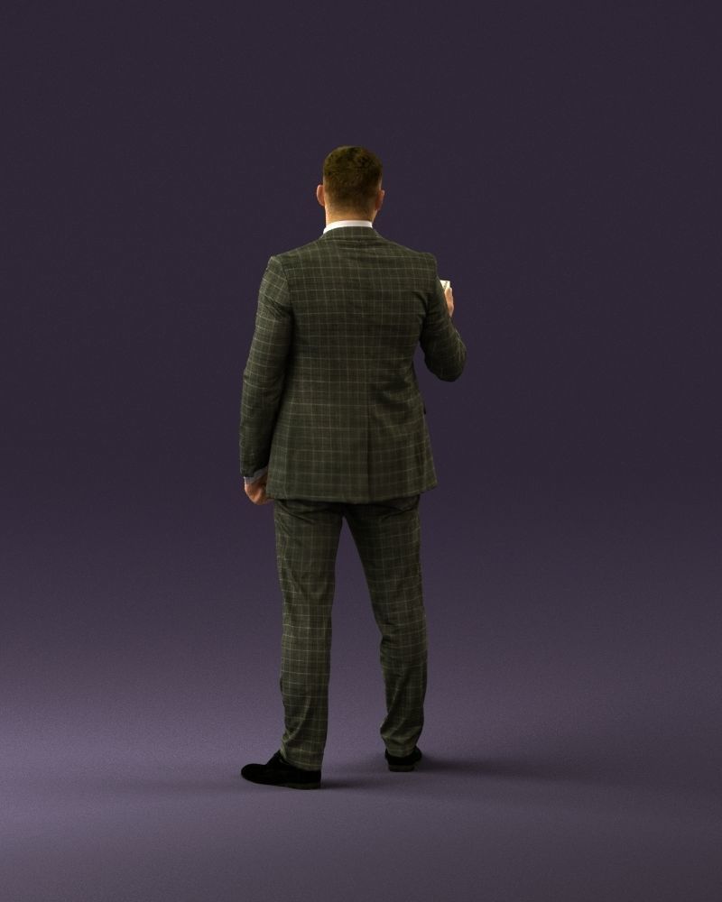 001056 businessman in darkgray suit money in hand 3D model_6