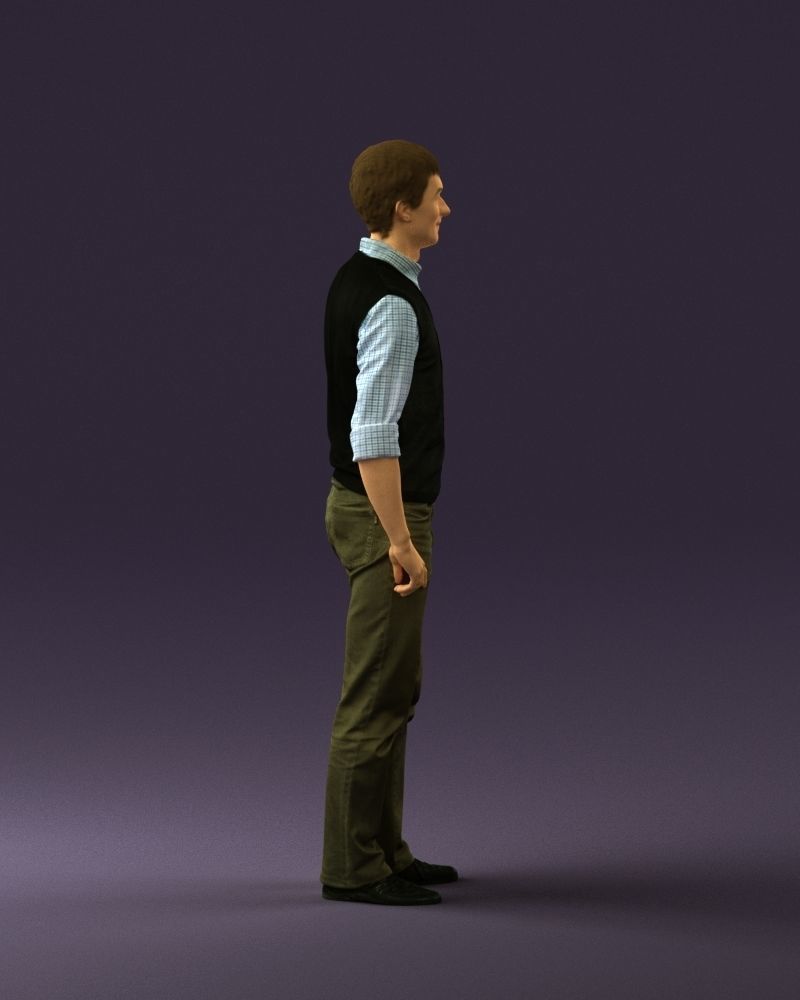 Man in green jeans 0747 3D model_12