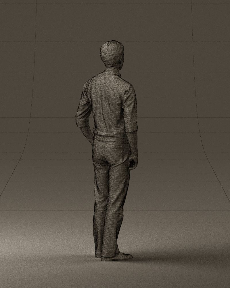 Man in green jeans 0747 3D model_17