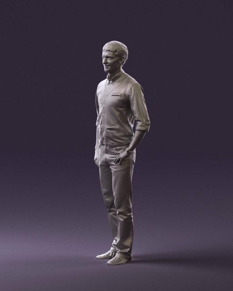 Man in green jeans 0747 3D model_28