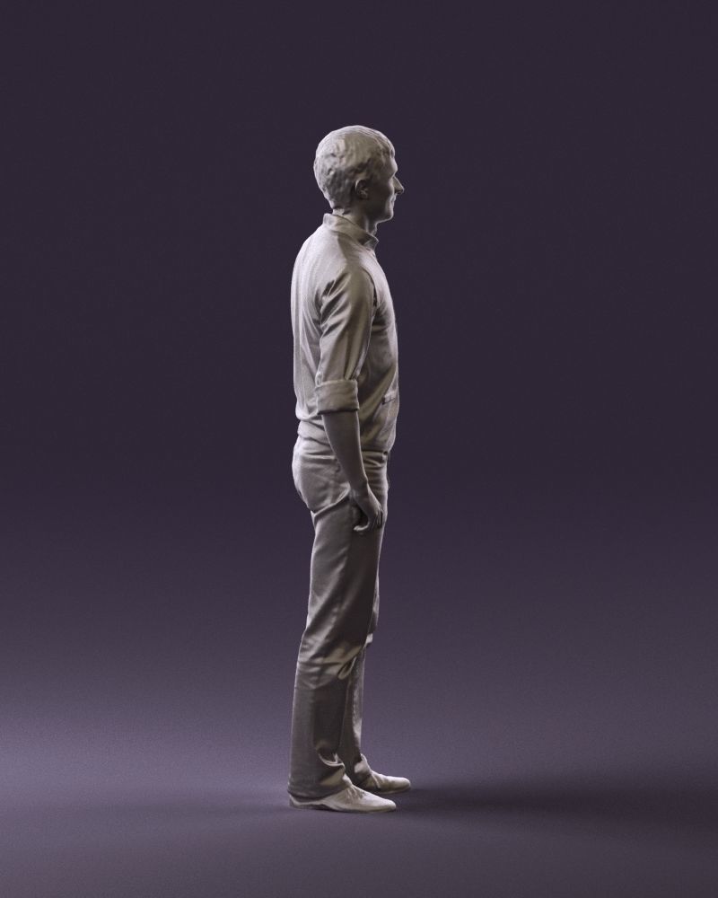 Man in green jeans 0747 3D model_13