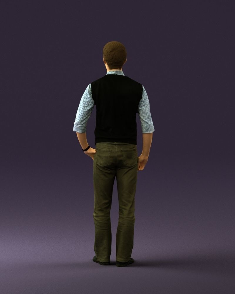 Man in green jeans 0747 3D model_18