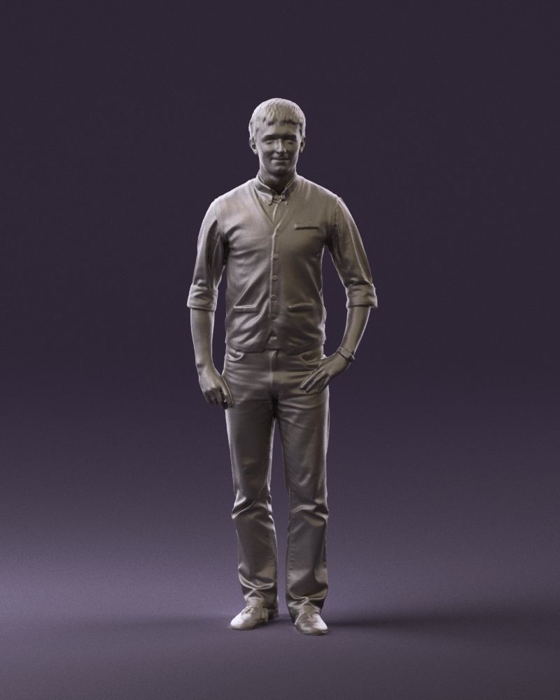 Man in green jeans 0747 3D model_34