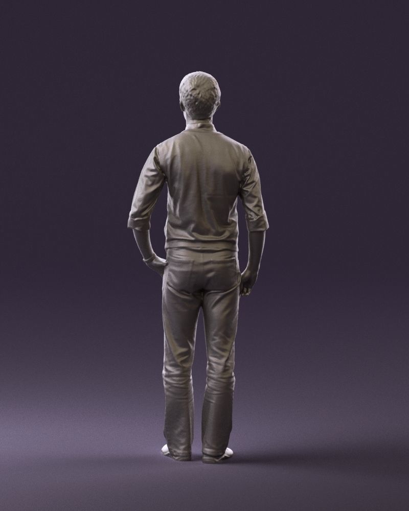 Man in green jeans 0747 3D model_19