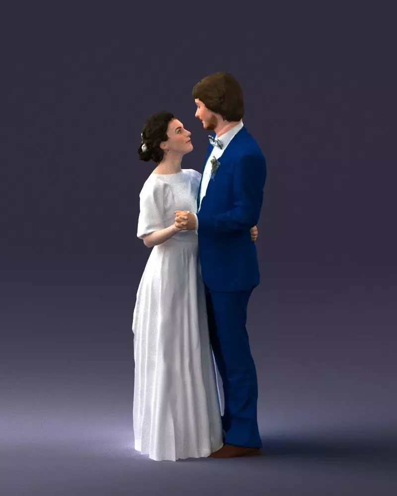 000016 Wedding couple 0430 3dp 3D print model