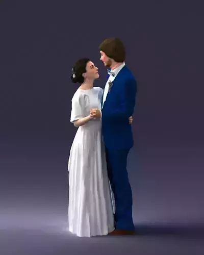 000016 Wedding couple 0430 3dp 3D print model