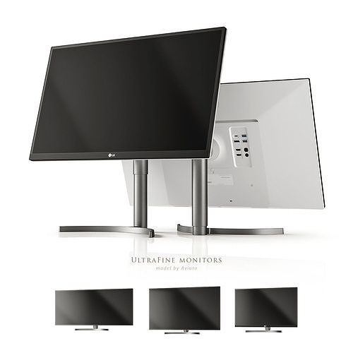 LG UltraFine Monitors 3D model