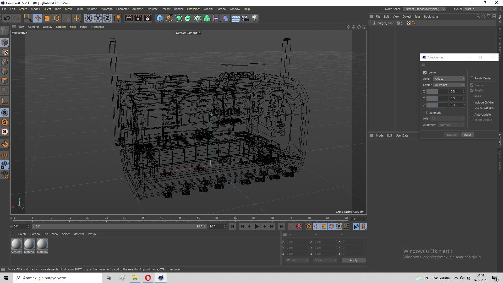 Cyberpunk City - Burger Stand Low-poly 3D model_46