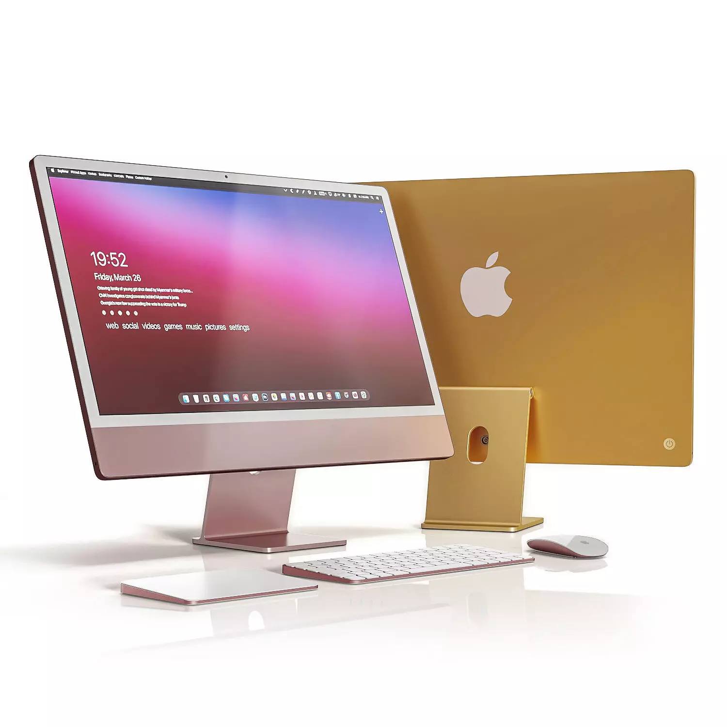 Imac 2021 3D model_0