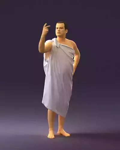 Man in ceasar style 0594 3D Print Ready