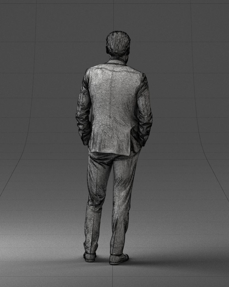 000014 Man in suit 0421-2 3dp 3D print model_20