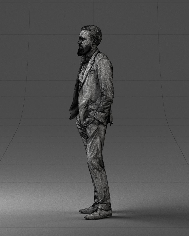 000014 Man in suit 0421-2 3dp 3D print model_29