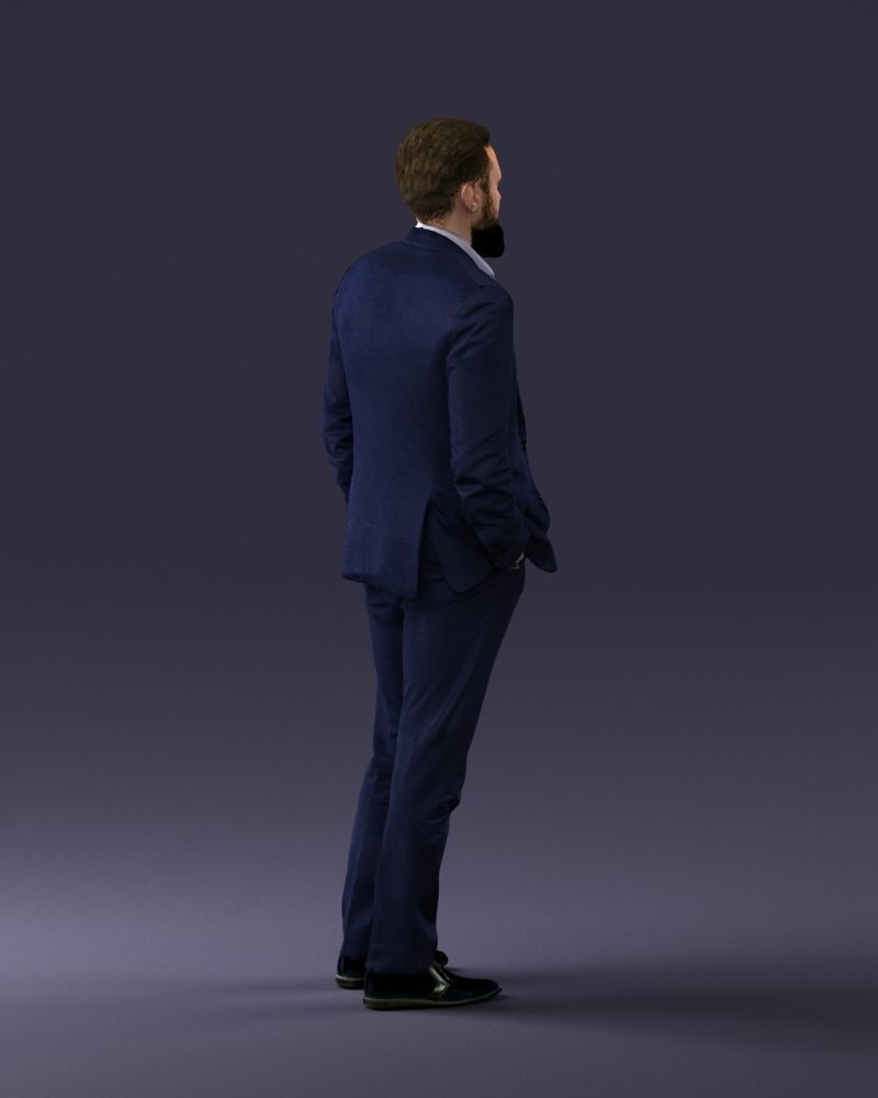 000014 Man in suit 0421-2 3dp 3D print model_15