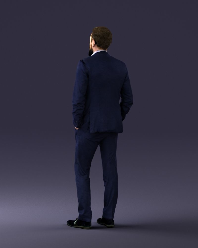 000014 Man in suit 0421-2 3dp 3D print model_21