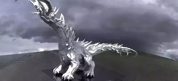 Reptile Statue monster 