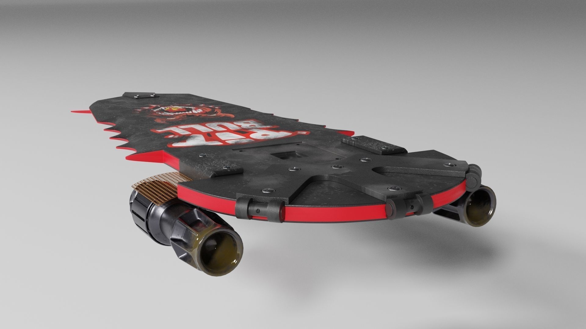 Griff Tannens Pitbull Hoverboard 3D model_2