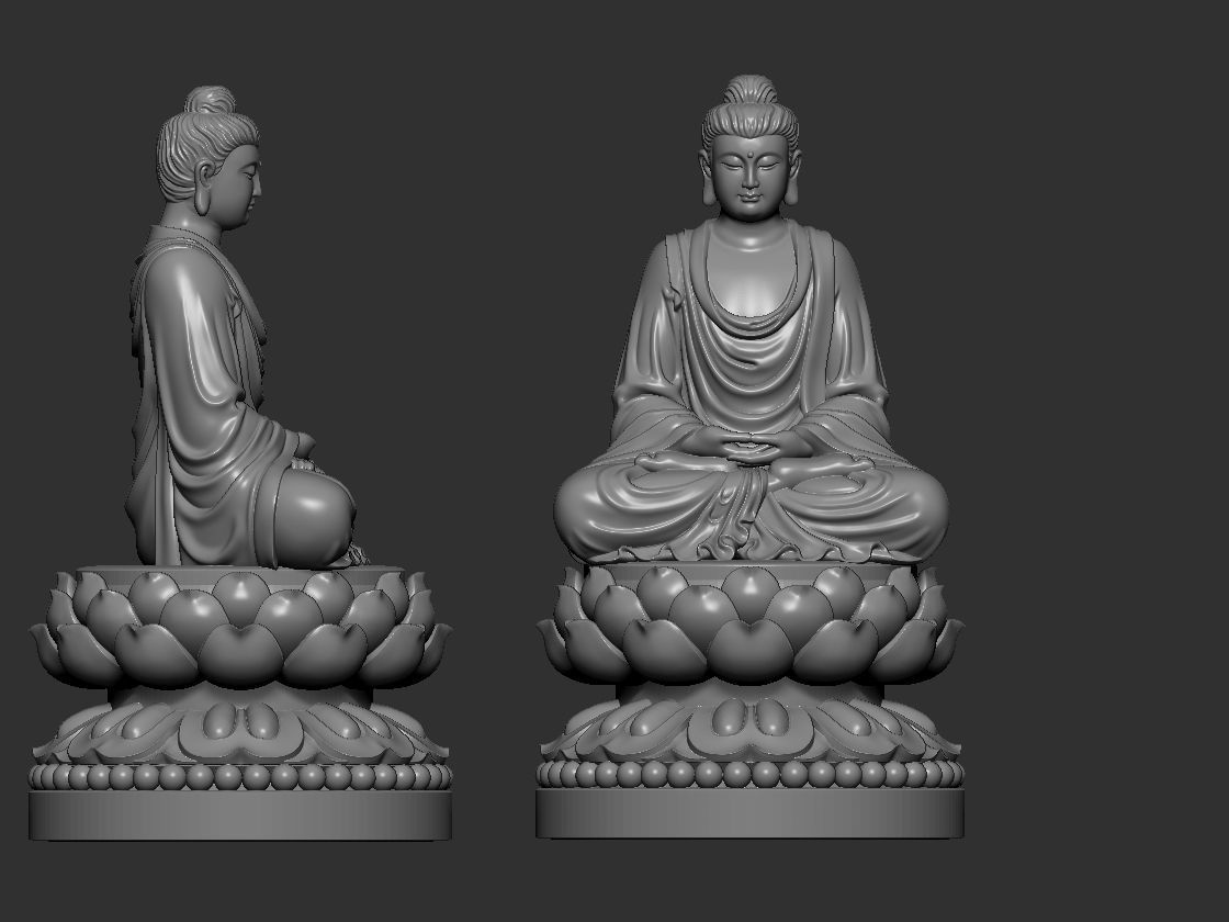 BUDDHA statue 3D model_1