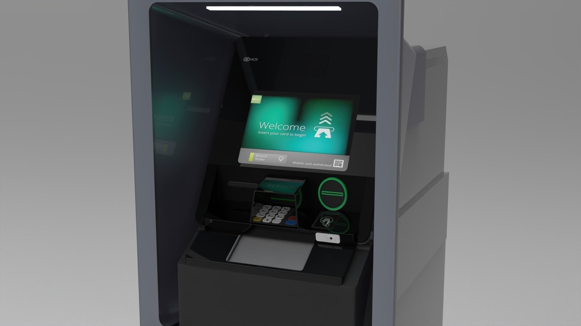 NCR SelfServ 83 atm s83 Cash Recycling Automated Teller Machine 3D model_4