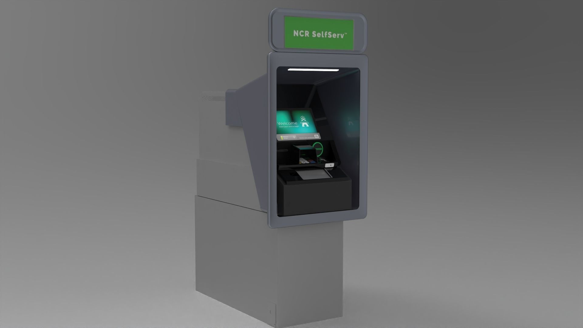 NCR SelfServ 83 atm s83 Cash Recycling Automated Teller Machine 3D model_3