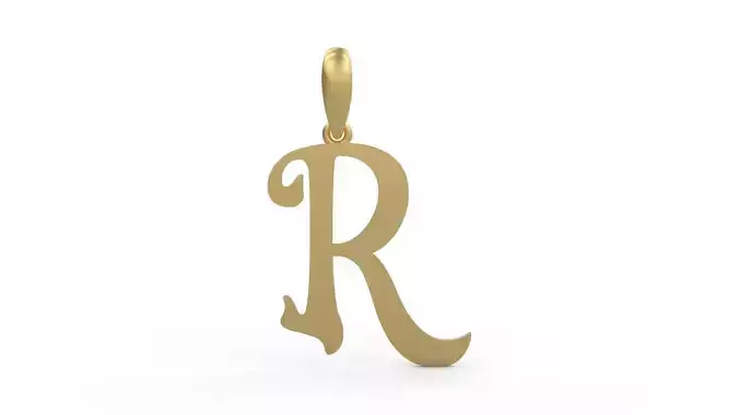 Initial Letters Pendant HalloWitch R