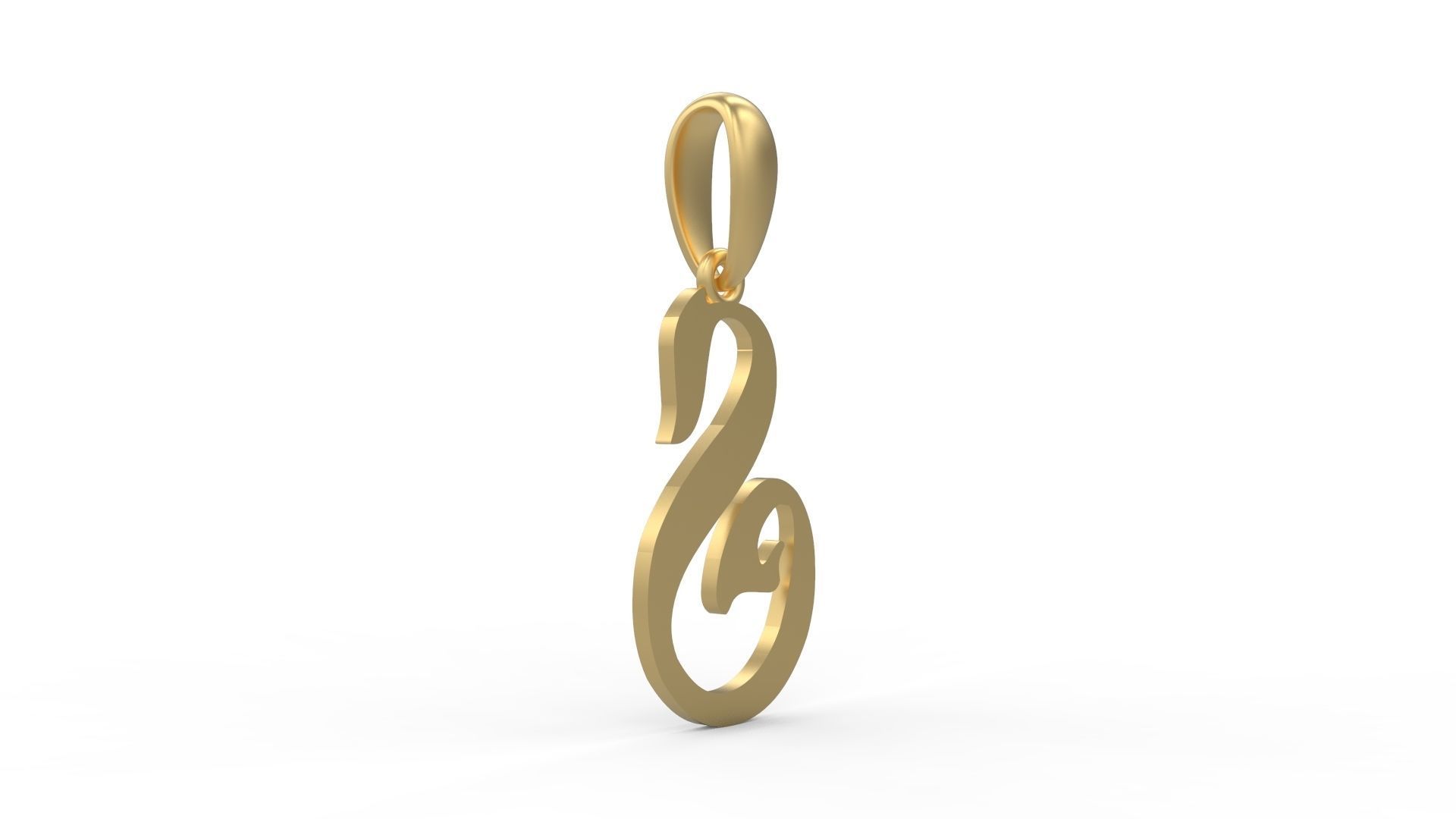 Initial Letters Pendant HalloWitch S 3D print model_3