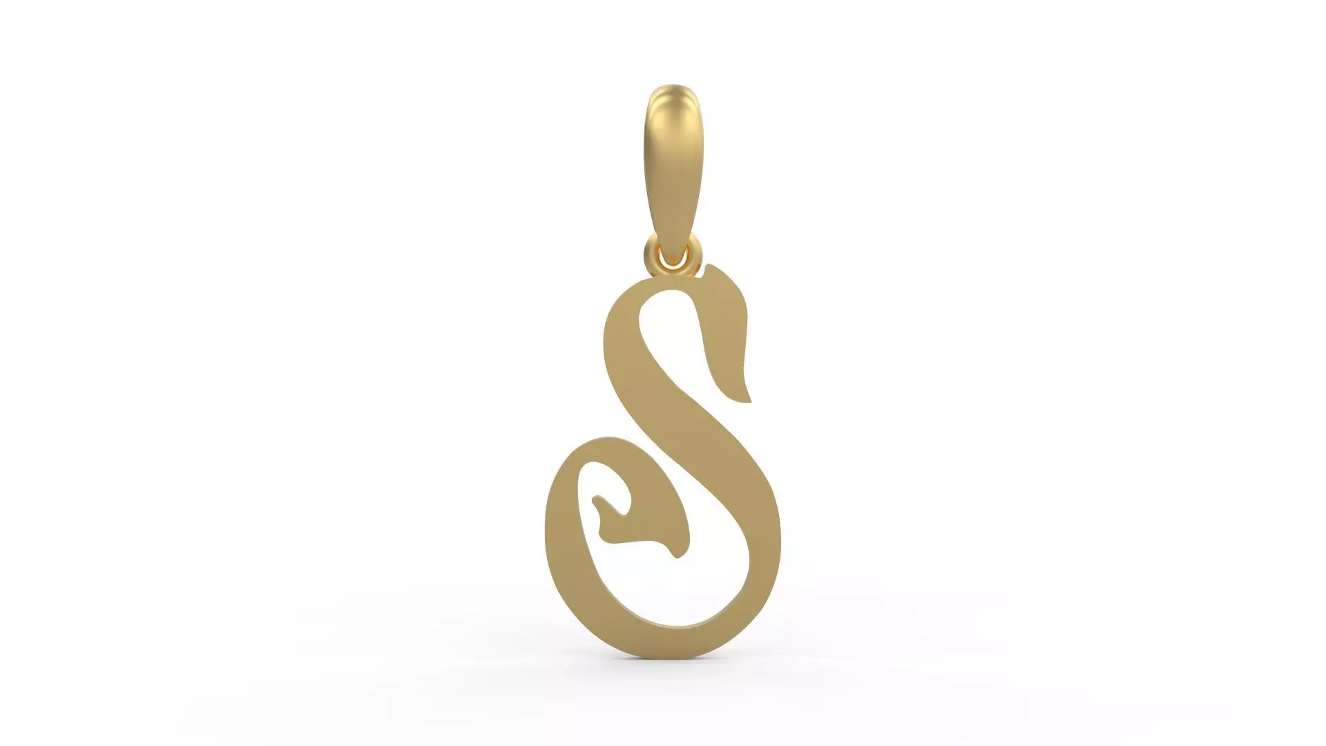 Initial Letters Pendant HalloWitch S 3D print model_0