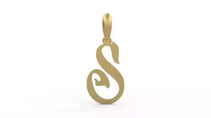 Initial Letters Pendant HalloWitch S