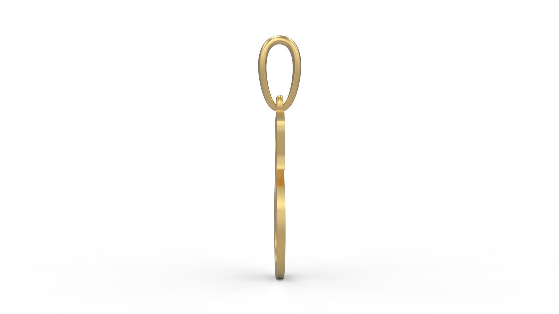 Initial Letters Pendant HalloWitch S 3D print model_2