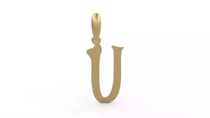 Initial Letters Pendant HalloWitch U